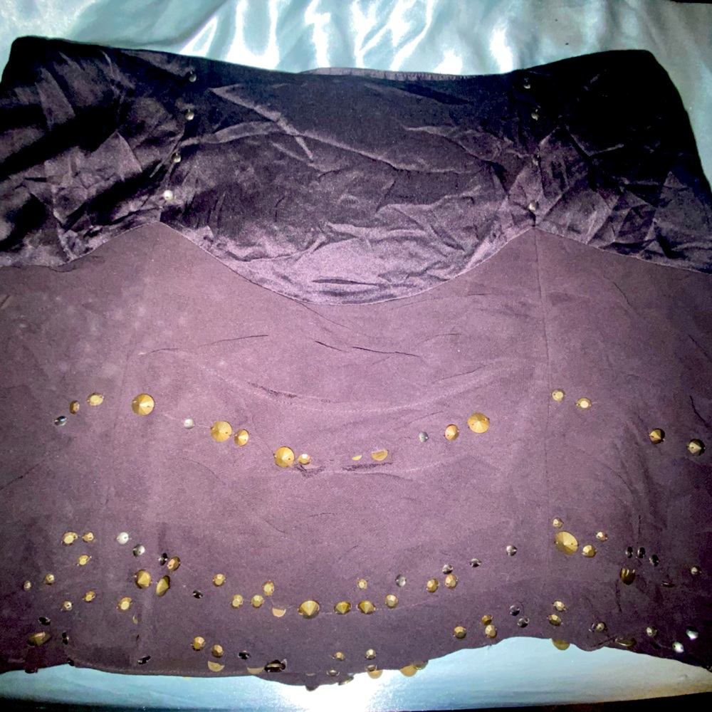 Karen Mullen Purple Short Skirt